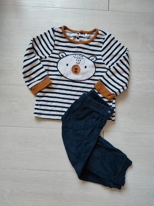 Pijama 2 peças veludo 🧸 Tamanho 23 meses 🧸 Orchestra – photo 2